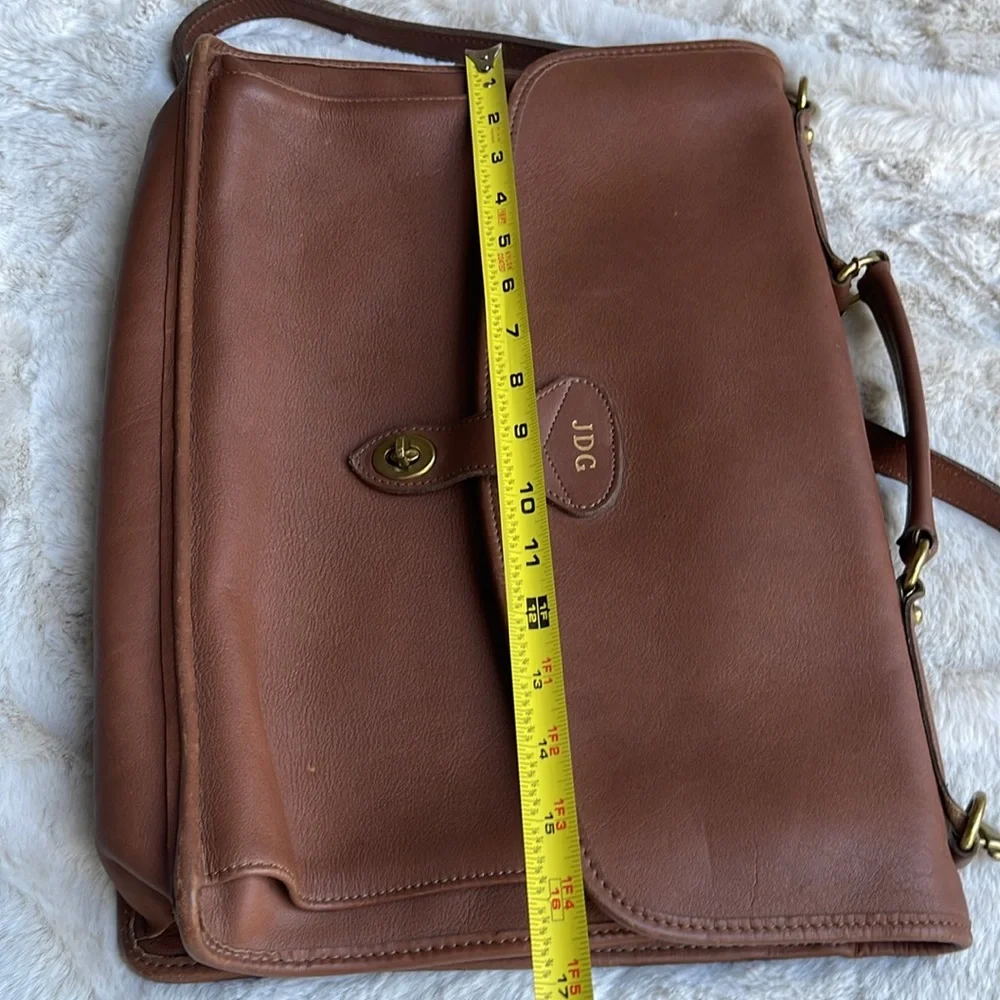 Jack George’s messenger leather bag